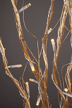Battery Operated Gold Twig Branch - 50 LED's 39 Inch Tall
